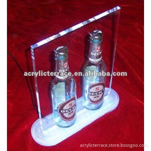 LED acrylic wine bottle display,wine bottle holder